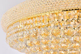 Primo 20 light Gold Flush Mount Clear Royal Cut Crystal