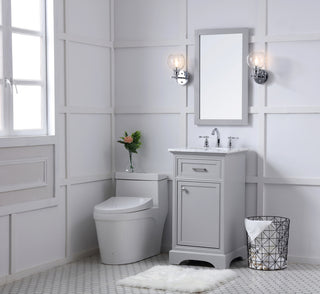 19 in. Single Bathroom Vanity set in light grey