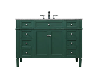 48 inch Single bathroom vanity in green