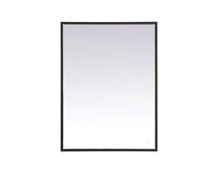 Pier 27x36 inch LED mirror with adjustable color temperature 3000K/4200K/6400K in black