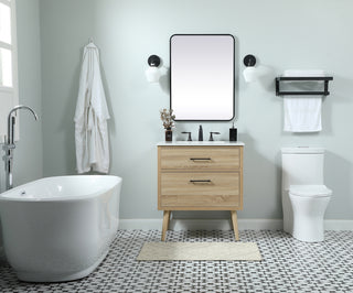 30 inch Single bathroom vanity in mango wood