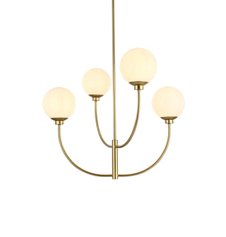 Nyomi 30 inch chandelier in Brass