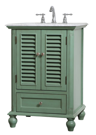 24 inch Single Bathroom Vanity in Vintage Mint