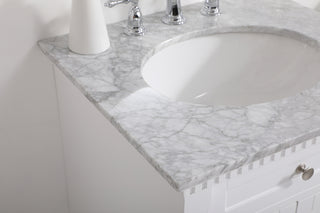 24 inch Single bathroom vanity in  White
