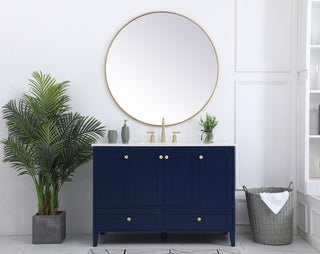48 inch Single Bathroom Vanity in Blue