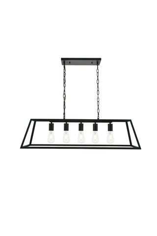 Resolute 5 light black Pendant