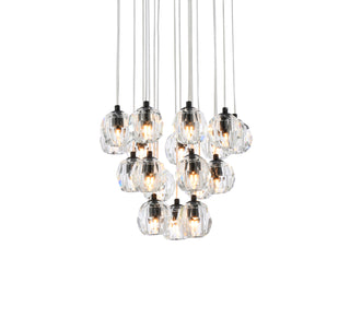 Eren 18 lights Black pendant