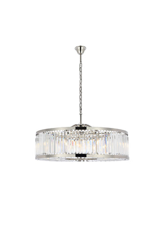 Chelsea 10 light polished nickel Chandelier Clear Royal Cut Crystal