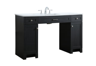 54 Inch ADA Compliant Bathroom Vanity In Black