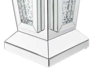 15 inch Crystal End Table In Clear Mirror Finish