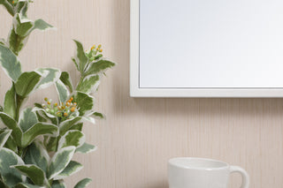 Metal frame rectangle mirror 18x28 inch in white