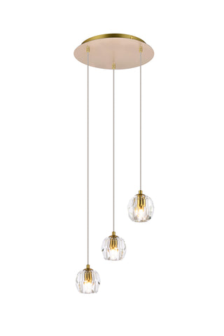 Eren 3 lights Gold pendant