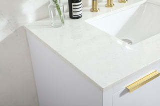 36 inch Single bathroom vanity in white