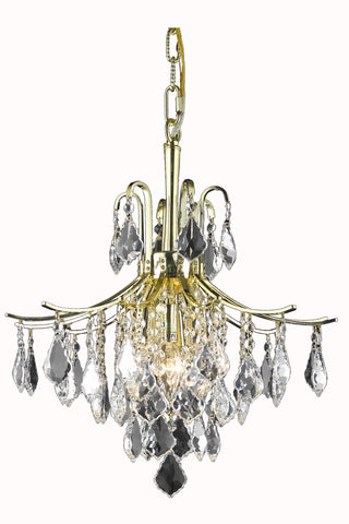 Amelia Collection Pendant D16in H20in Lt:6 Gold Finish 