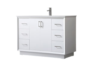 48 Inch SIngle Bathroom Vanity In White