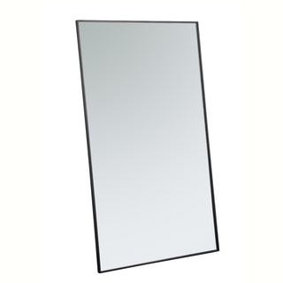 Metal frame rectangle mirror 36 inch in Black