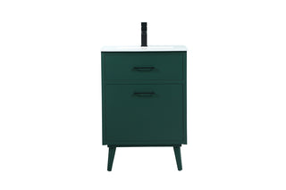 24 inch bathroom vanity in Green