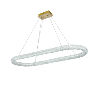 Bowen 51 inch Adjustable LED Chandelier in Satin Gold