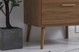 30 inch bathroom Vanity in Walnut Brown with Backsplash