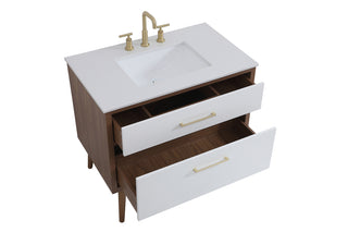 36 inch bathroom vanity in White