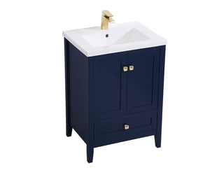 24 inch bathroom vanity in Blue