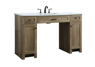 54 Inch ADA Compliant Bathroom Vanity In Natural Oak