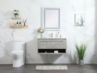 36 inch Single bathroom vanity in concrete grey