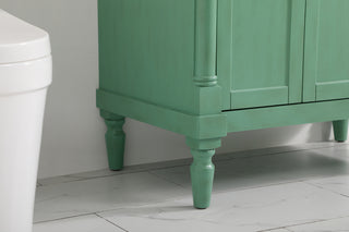 36 inch Single bathroom vanity in vintage mint