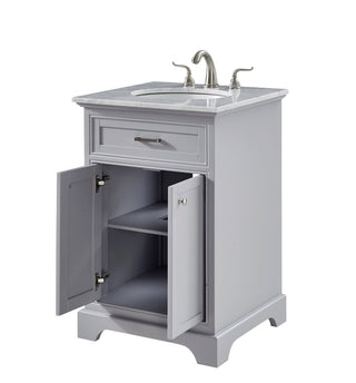 24 In. Single Bathroom Vanity Set In Light Grey