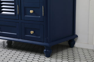 42 inch Single bathroom vanity in blue