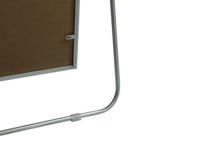 Metal Frame Rectangle Full Length Mirror 36x72 Inch in Silver