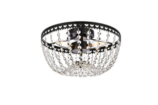 Kylie 12 inch flush mount in black