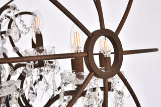 Geneva 18 light Rustic Intent Chandelier Clear Royal Cut crystal