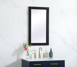 Aqua vanity mirror 18x32 inch in black