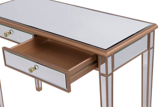 2 Drawers Dressing table 42 in. x 18 in. x 31 in. in Gold paint