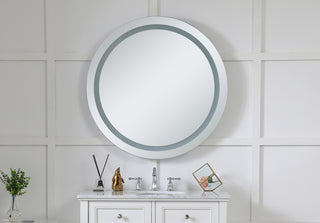 LED Hardwired Mirror Round D36 Dimmable 3000K