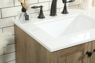 32 inch Single bathroom vanity in natural oak