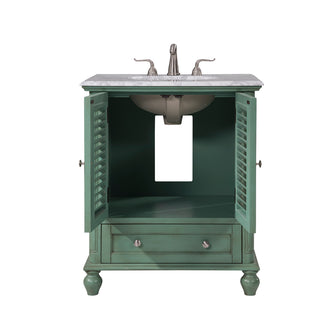 30 In.Single Bathroom Vanity Set In Vintage Mint