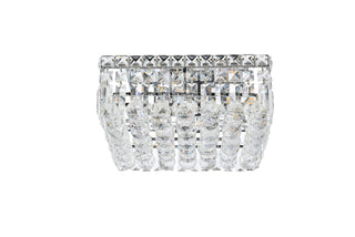 Maxime 4 light Chrome Flush Mount Clear Royal Cut Crystal