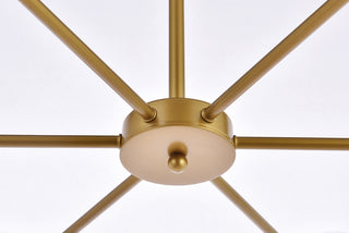 Briggs 36 inch pendant in brass with white shade