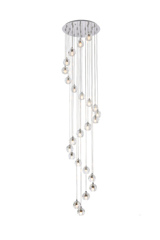 Eren 24 lights Chrome pendant