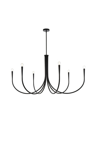 Layne 50 inch chandelier in Black