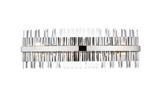 Serephina 36 inch crystal bath sconce in chrome