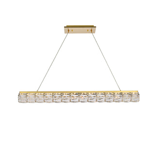 Valetta 42 inch LED linear pendant in gold