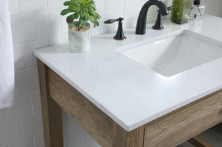 36 Inch ADA Compliant Bathroom Vanity In Natural Oak