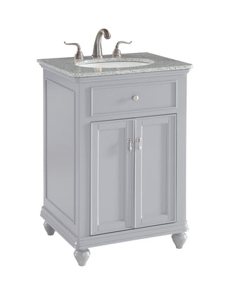 24 In. Single Bathroom Vanity Set In Light Grey