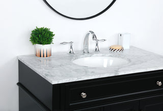 36 inch Single bathroom vanity in Black