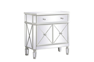 32 inch mirrored cabinet in antique white