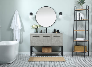 48 inch Single bathroom vanity in concrete grey