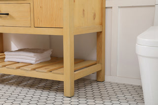 48 inch Single bathroom vanity in natural wood